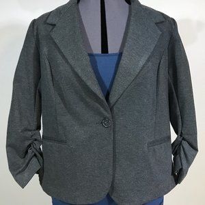 Christian Siriano Gray 3/4 Sleeve Jacket